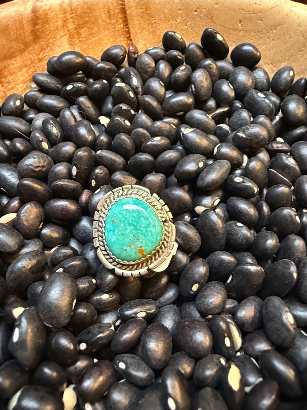 Sterling Silver Turquoise Statement Ring - Turquoise